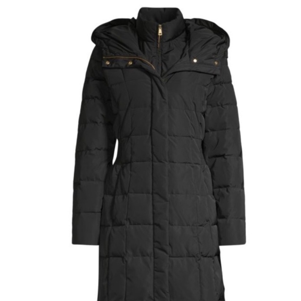 Cole Haan Medium Puffer Long Coat NAVY *and* BLACK Size M - Picture 6 of 7